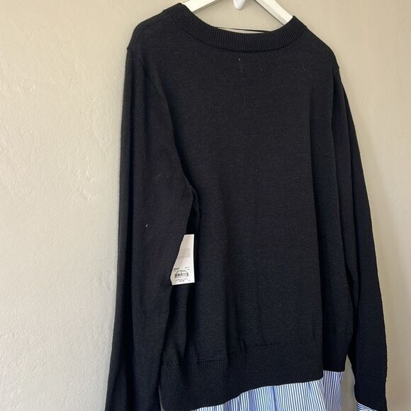 Women's Croft & Barrow® Crew Neck Twofer Sweater - Picture 9 of 10